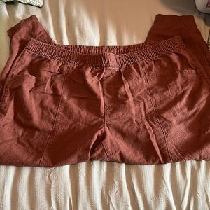 Burnt Orange Linen Pants